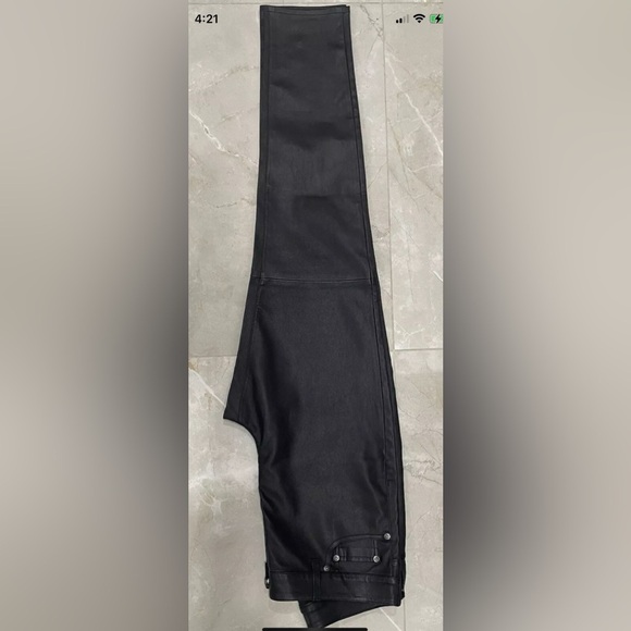 Ralph Lauren Woman’s Pants Size 10 Black Nappa Leather Skinny High Rise Reg Fit - Picture 4 of 6